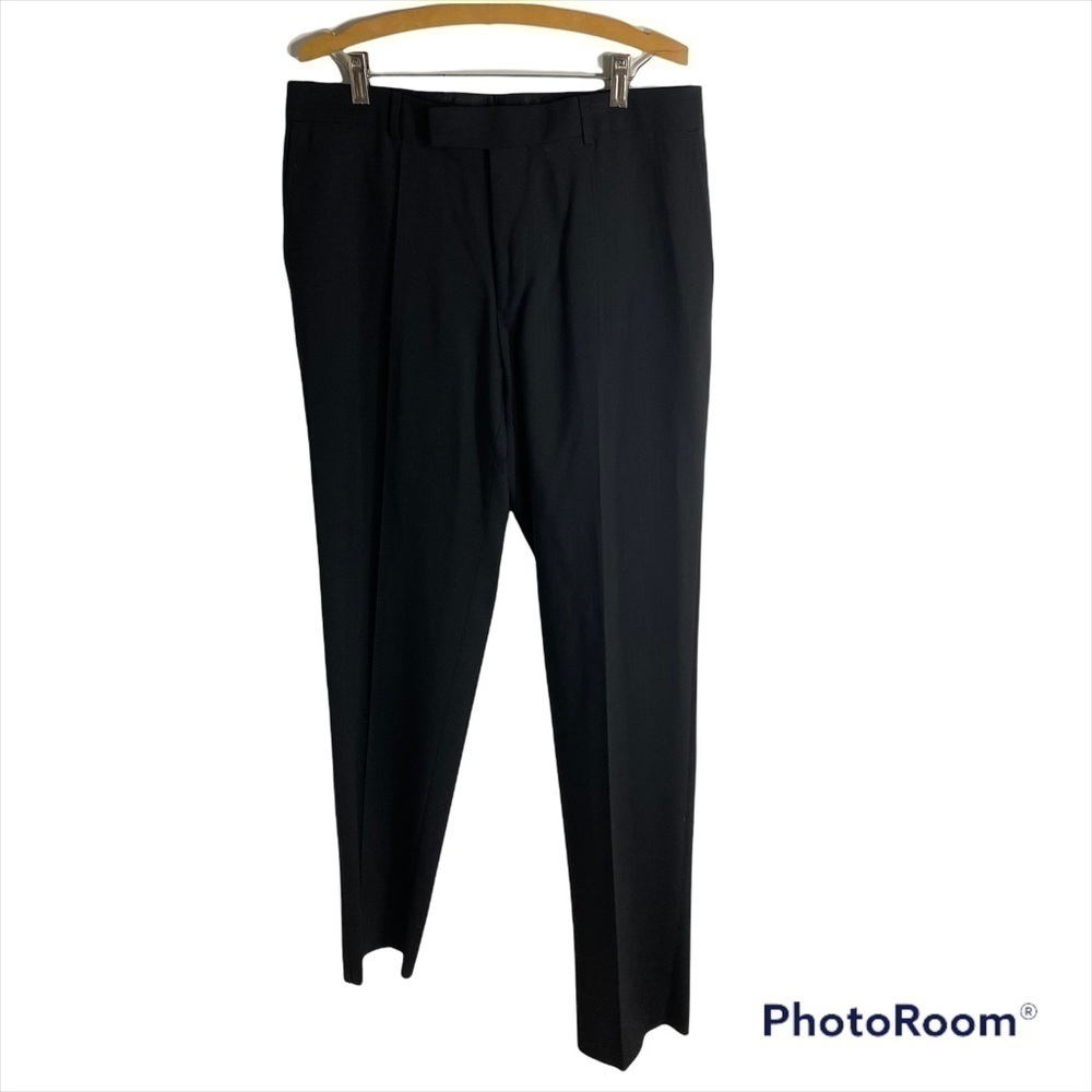 Hugo Boss Virgin Wool Dress Pants 40S Men’s Black